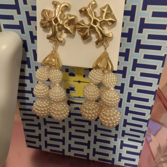 Tory burch exaggerated beaded earrings - Picture 5 of 8